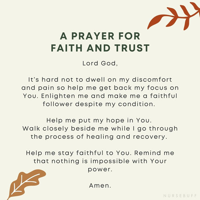 a prayer for faith and trust