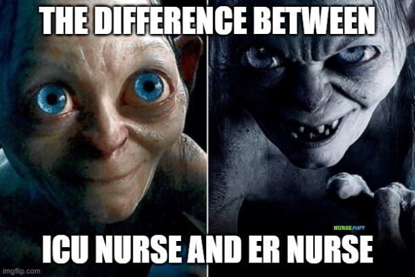 er nurse and icu nurse meme