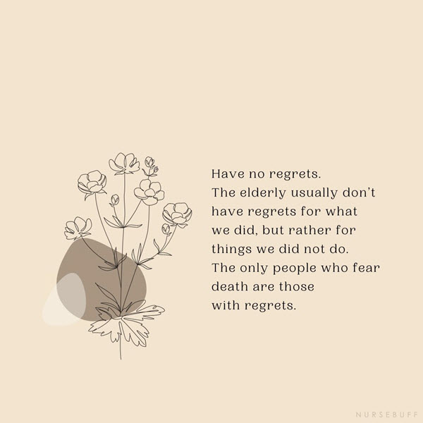 have no regrets quote