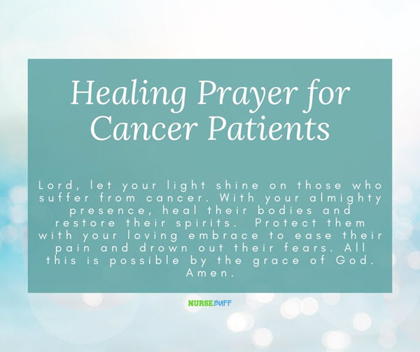 healing prayer for cancer patients