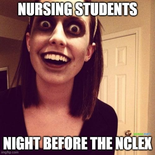 night before nclex memes