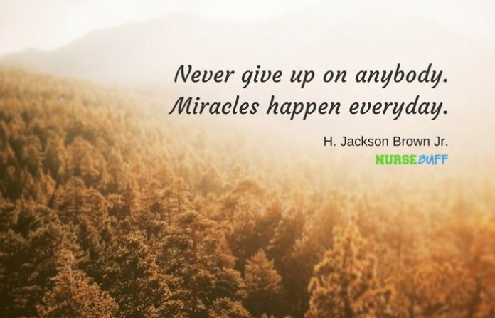 nurse quote miracles happen