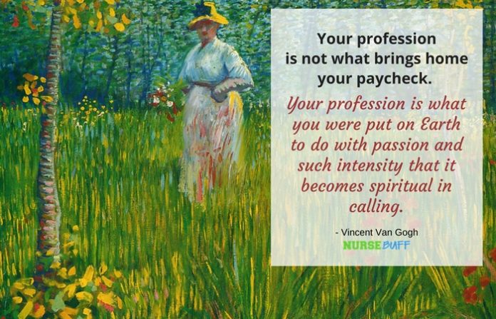 nurse quote van gogh