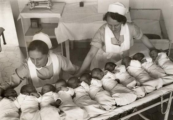 nurses working with babies