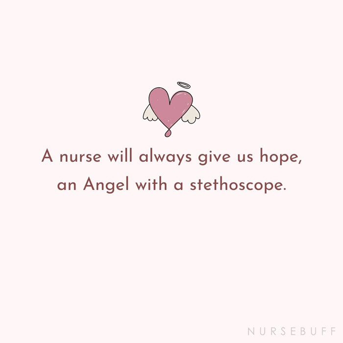 nursing angel with a stethoscope quotes