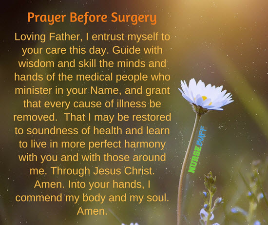 prayer before surgery