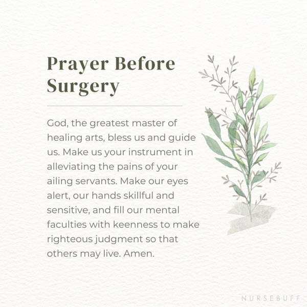 prayer before surgery