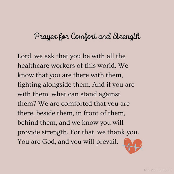 prayer for comfort and strength