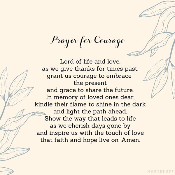 prayer for courage