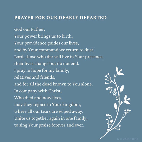 prayer for our dearly departed