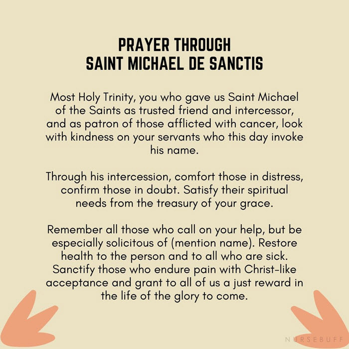 prayer through saint michael de sanctis