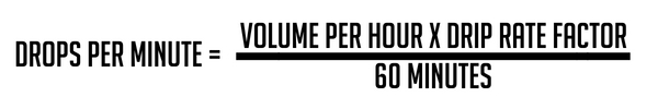 rate of infusion formula first method