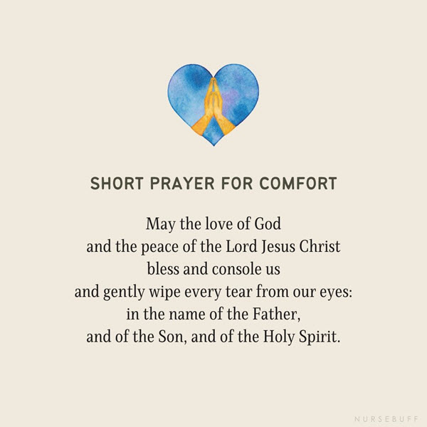 short prayer for comfort