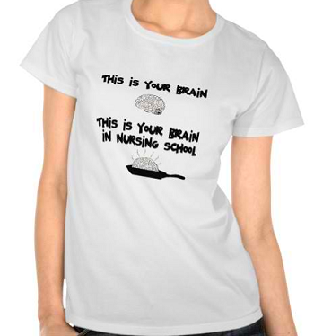 This is your Brain in Nursing School Tees